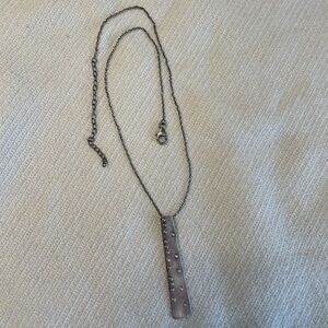 Brail Pendant sterling silver necklace